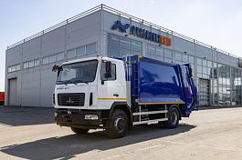 KAT-16S на шасси  МАЗ 5340С2-585-013(ТКМ-431), мусоровоз, 16м3, задн.загрузка, портал
